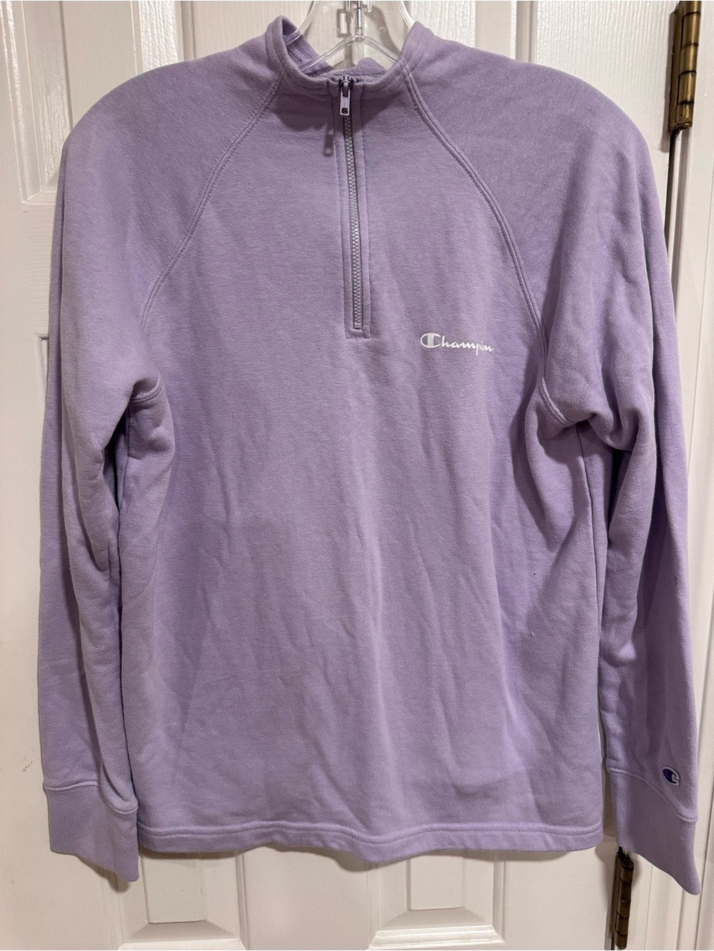 Champion Lavender Quarter-Zip Pullover Size Medium